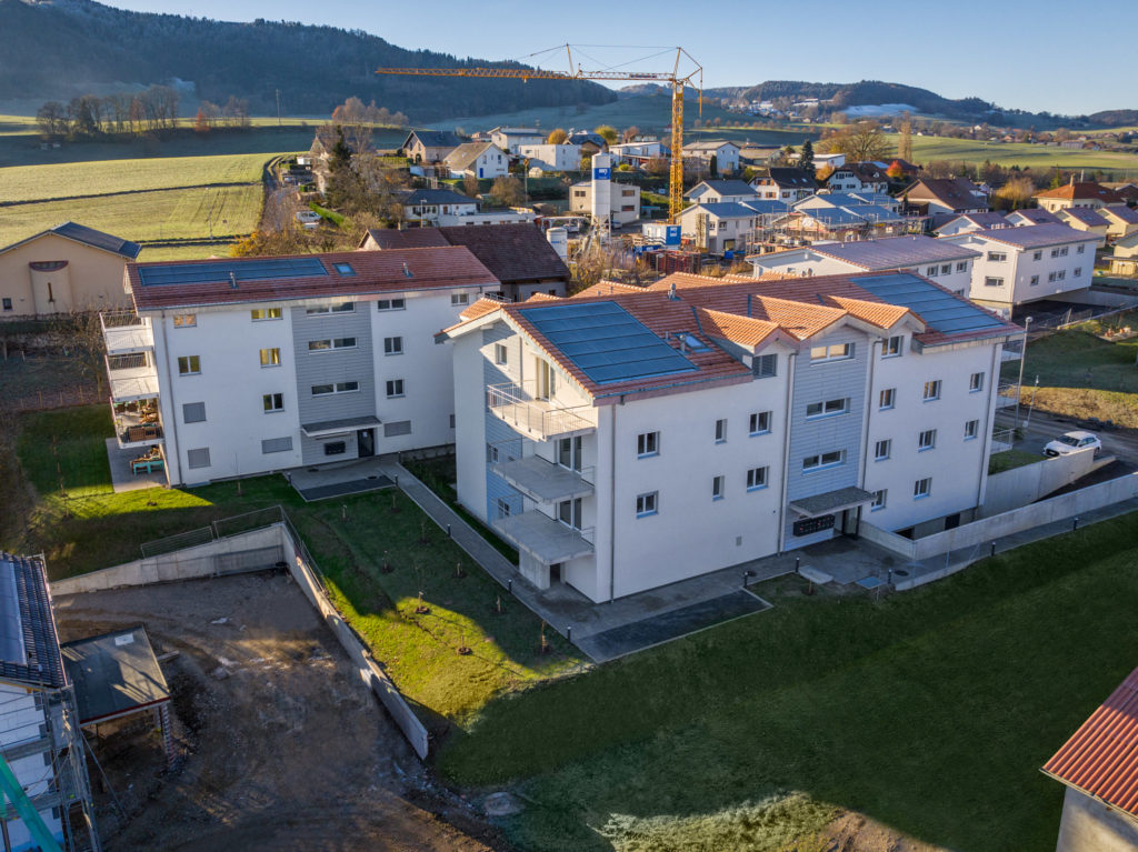 Vue aérienne PPE du Velaz à Gibloux - DT Concept