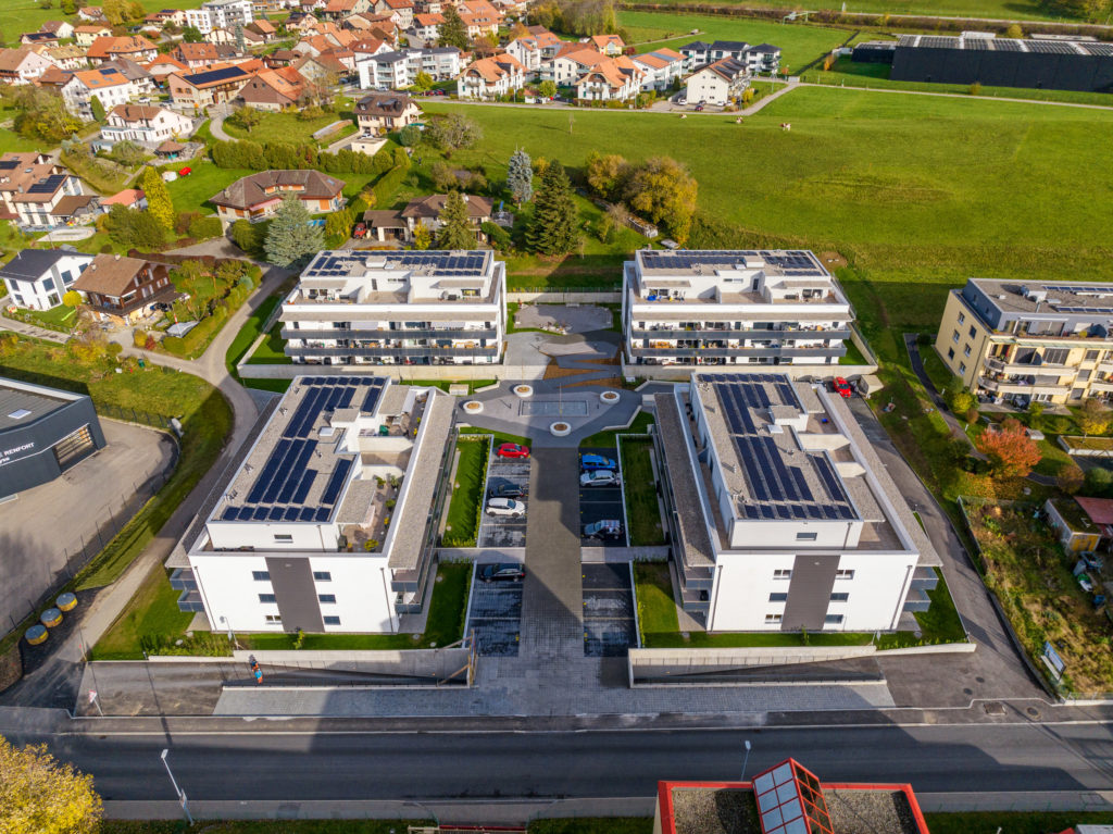 Vue aérienne PPE La Fontaine - DT Concept