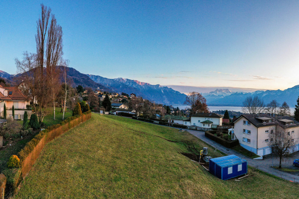 Vue aérienne Villas Lacuez - DT Concept