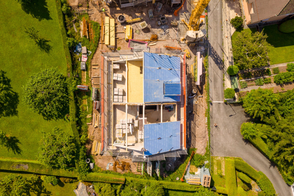 Vue aérienne Villas Lacuez - DT Concept