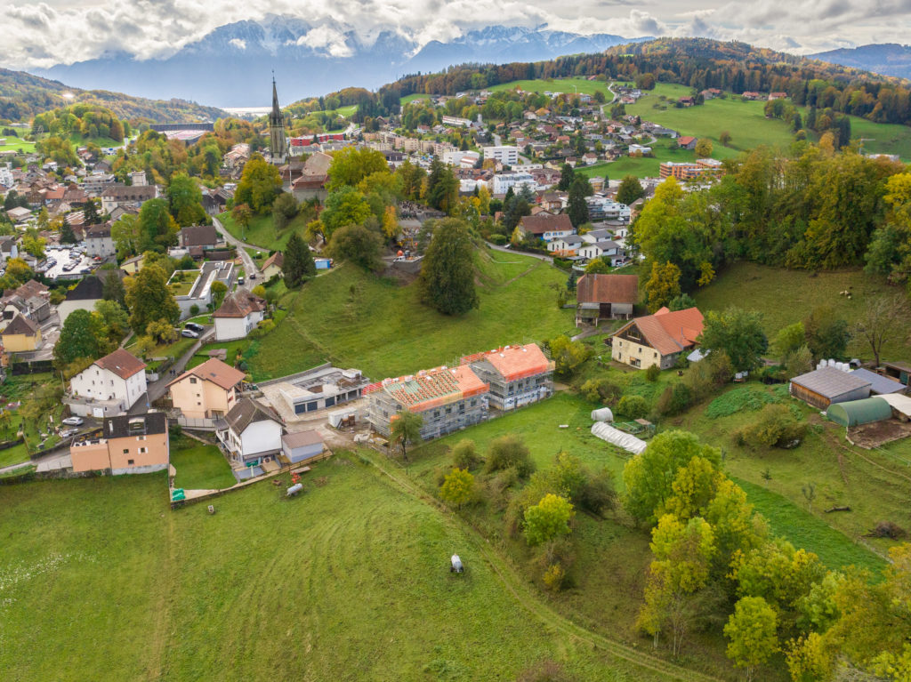 Vue aérienne PPE Les Crêts - DT Concept