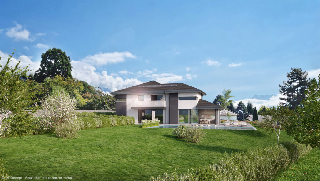 Vue extérieure Villa Clies I à Corsier-sur-Vevey - DT Concept