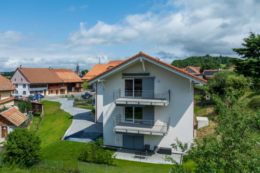 Vue aérienne PPE La Léchère à Blonay - DT Concept