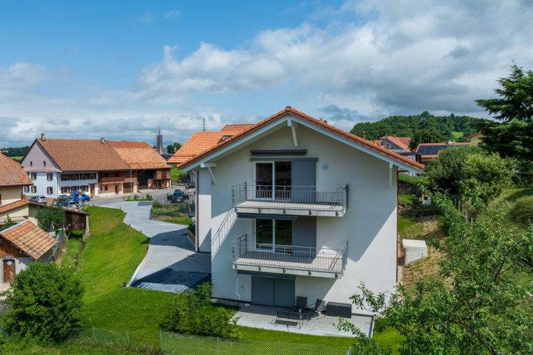 Vue aérienne PPE La Léchère à Blonay - DT Concept