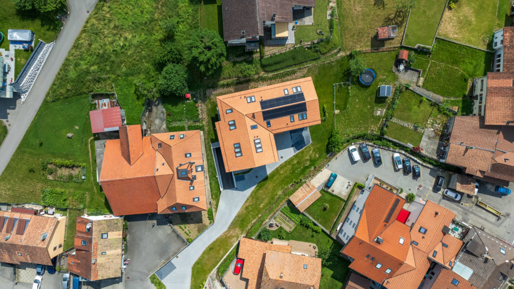 Vue aérienne PPE La Léchère à Blonay - DT Concept