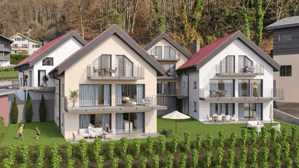 Vue extérieure Ollon Les Vignes à Ollon - DT Concept