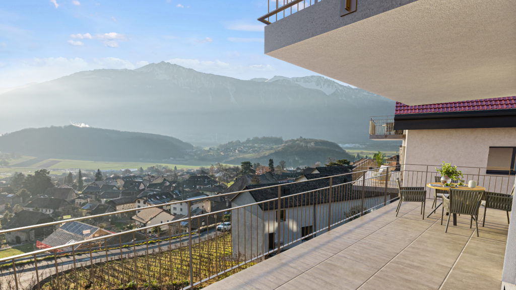 Vue extérieure Ollon Les Vignes à Ollon - DT Concept