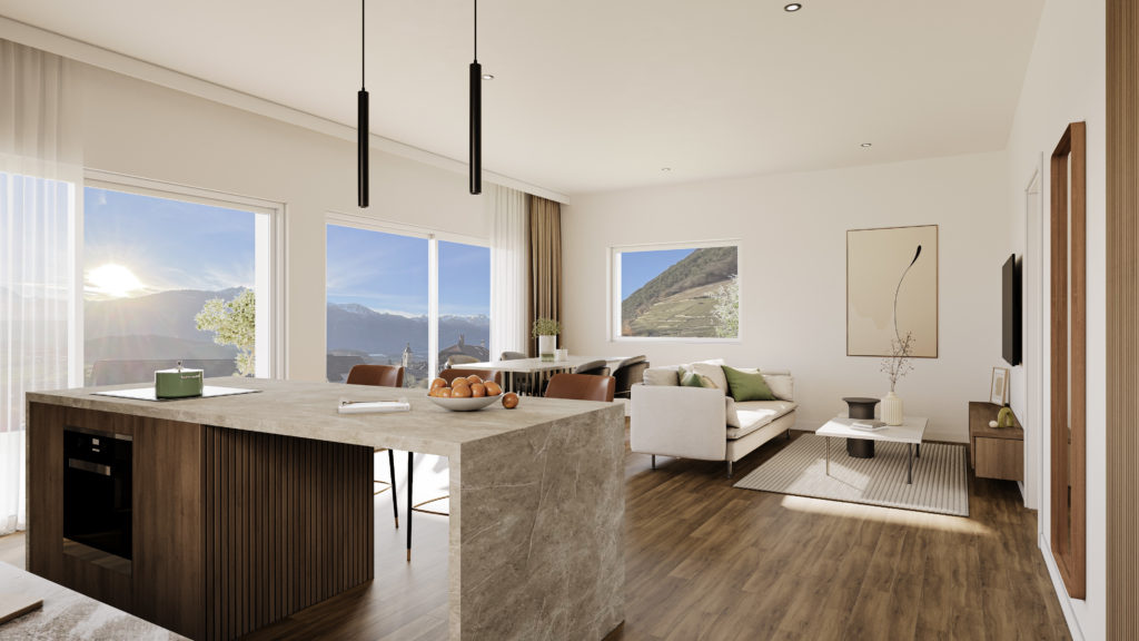 Vue intérieure Ollon Les Vignes à Ollon - DT Concept